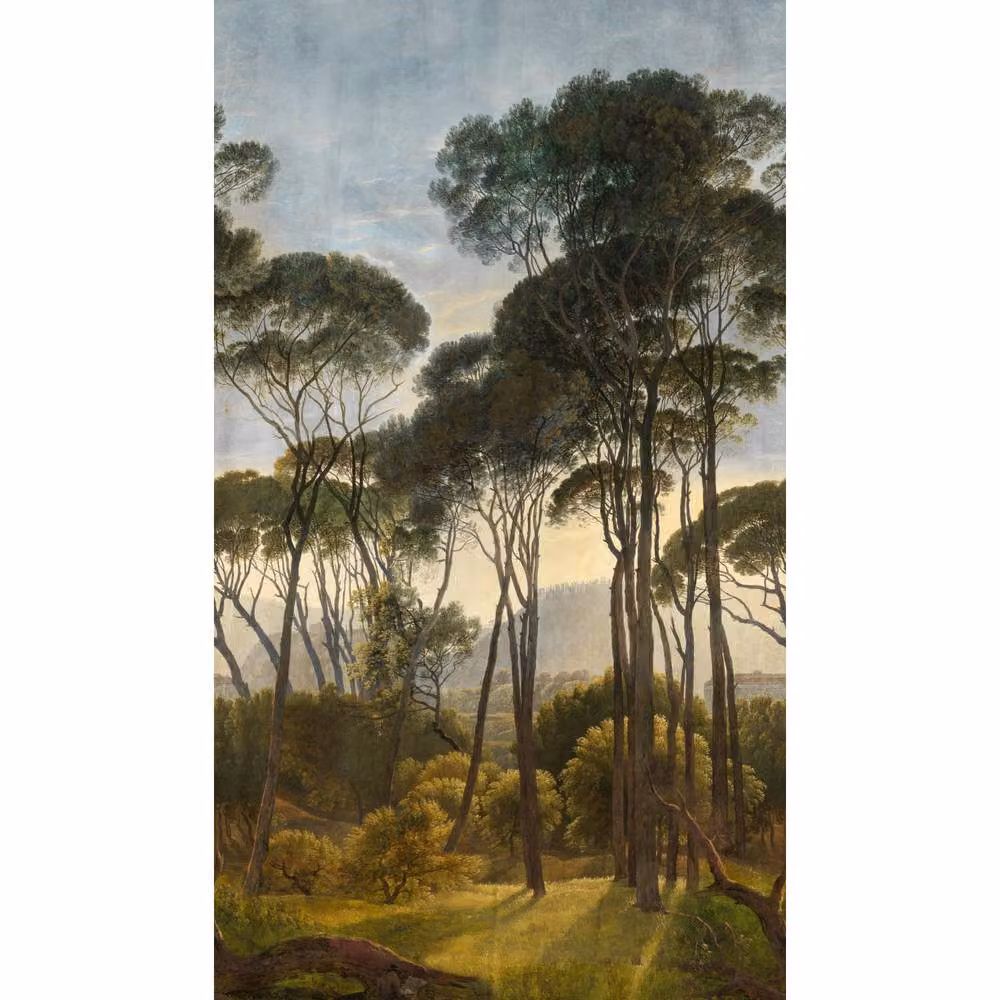 Grandeco Ancient Landscape Trees Textured Mural in Green, W: 159 cm, H: 280 cm – 3