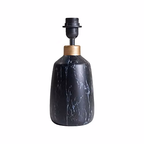 ValueLights Selma Modern Black and Copper Table Lamp Base – 1