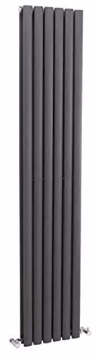 Hudson Reed HLA77 Revive Double Panel Steel Radiator, Anthracite, W: 180 cm, H: 35.4 cm – 1