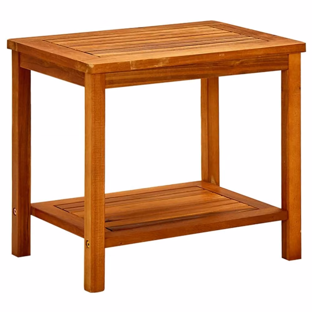 Berkfield Home Solid Acacia Wood Coffee Table in Brown, W/D/H: 50 x 35 x 45 cm – 2