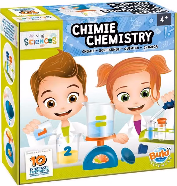Buki Mini Sciences Chemistry Beginner Science Kit in White and Multicolour