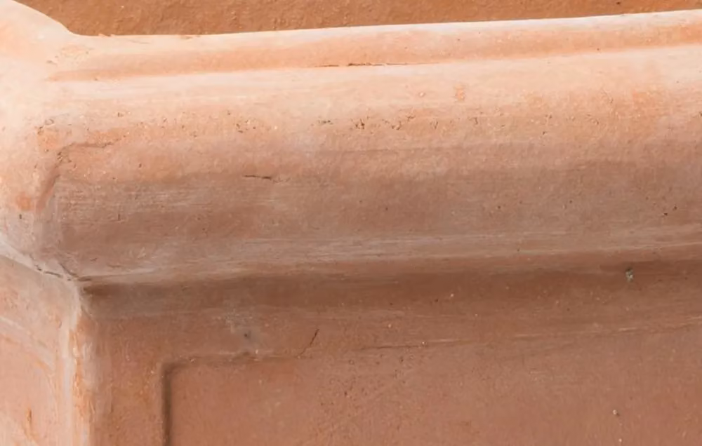 Primrose Large Terracotta Cube Planter Tub in Brown and Orange, W/D/H: 50 x 50 x 50 cm – 2