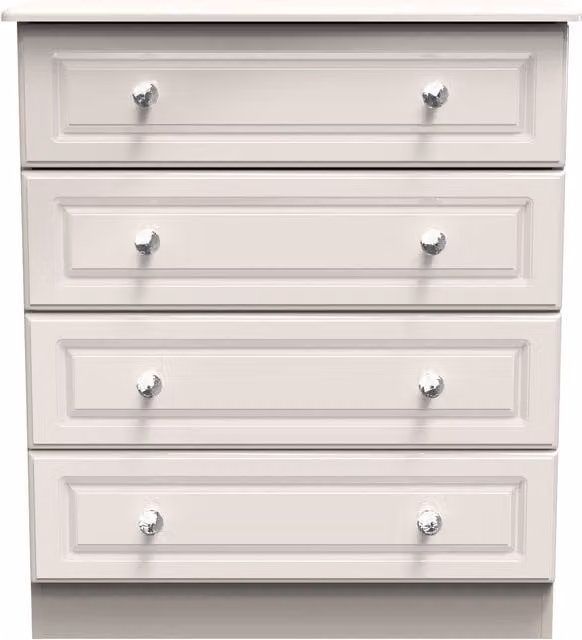 Ready Assembled 2 U Stratford 4 Drawer Chest in Taupe – 1