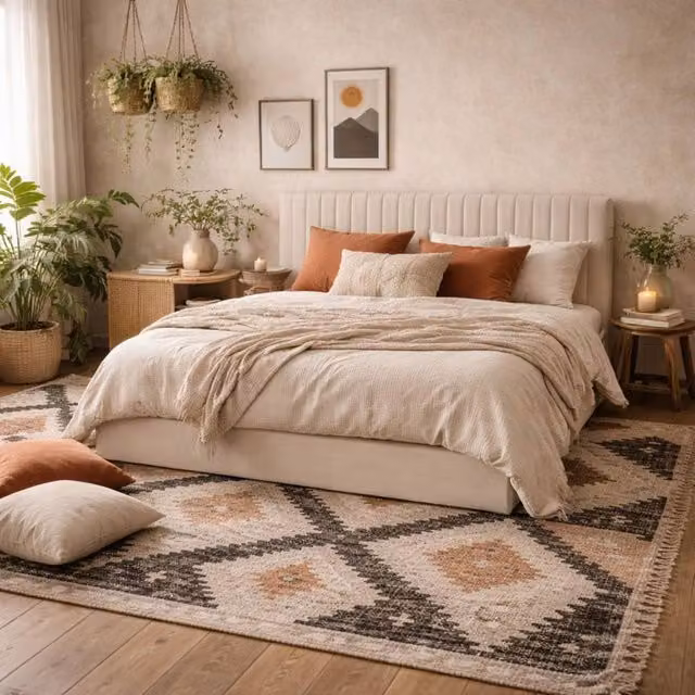 Wyld Haus Dublin Super King Ottoman Bed in Beige with Tall Ribbed Headboard, W/D/H: 180 x 200 cm