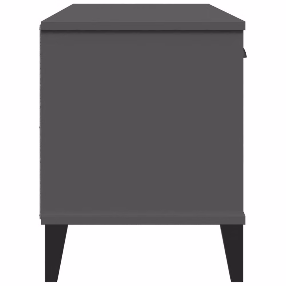 Berkfield Home VIKEN Shoe Bench in Anthracite Grey, W: 106 cm, D: 35 cm, H: 45 cm – 4