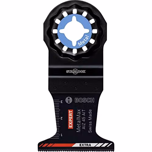 Bosch Expert MetalMax AIZ 45 AIT Carbide Tipped Jigsaw Blade, 45 mm, Black and Multicolour