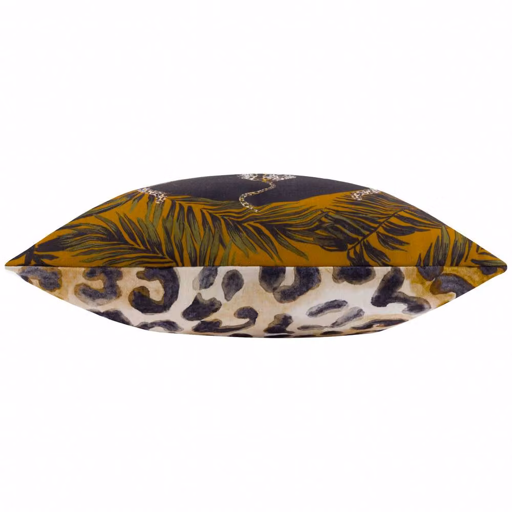 Paoletti Leopardis Trio Printed Outdoor Cushion in Black and Gold, W/D/H: 50 x 50 x 50 cm – 3
