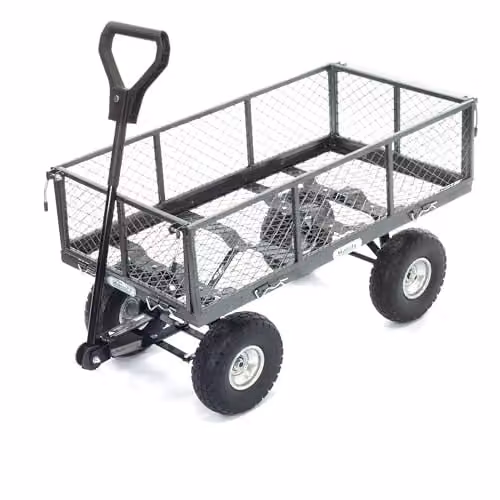 The Handy THGT Steel Garden Trolley with 200kg Capacity and Puncture Proof Wheels – 1