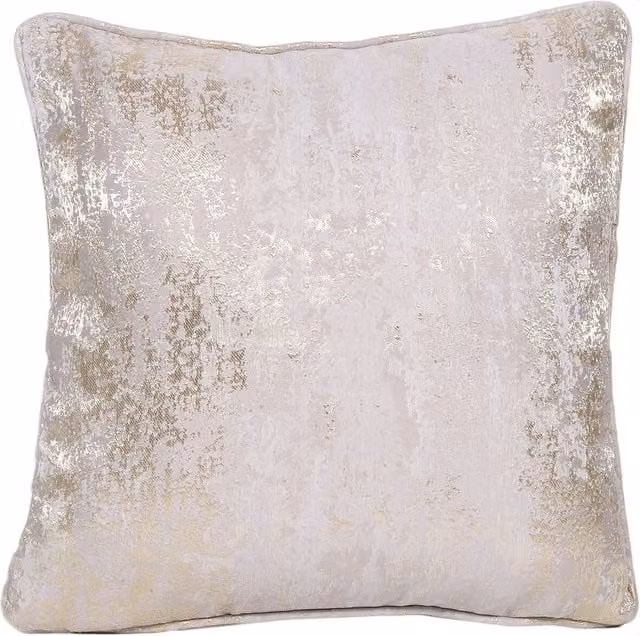 Divante Agadir Jacquard Square Cushion in Beige, Silver and Multicolour
