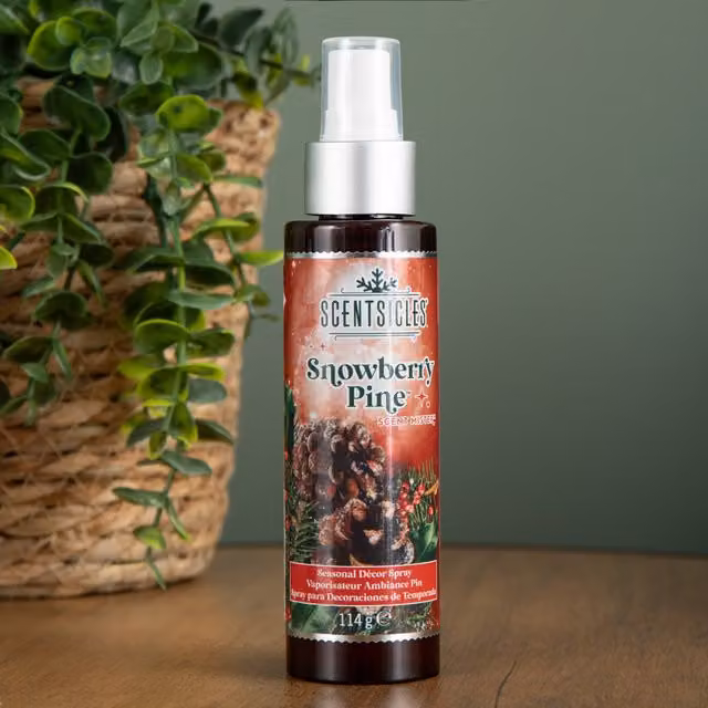 Samuel Alexander Snowberry Pine Scentsicles Christmas Decoration Room Spray Mist, 114ml