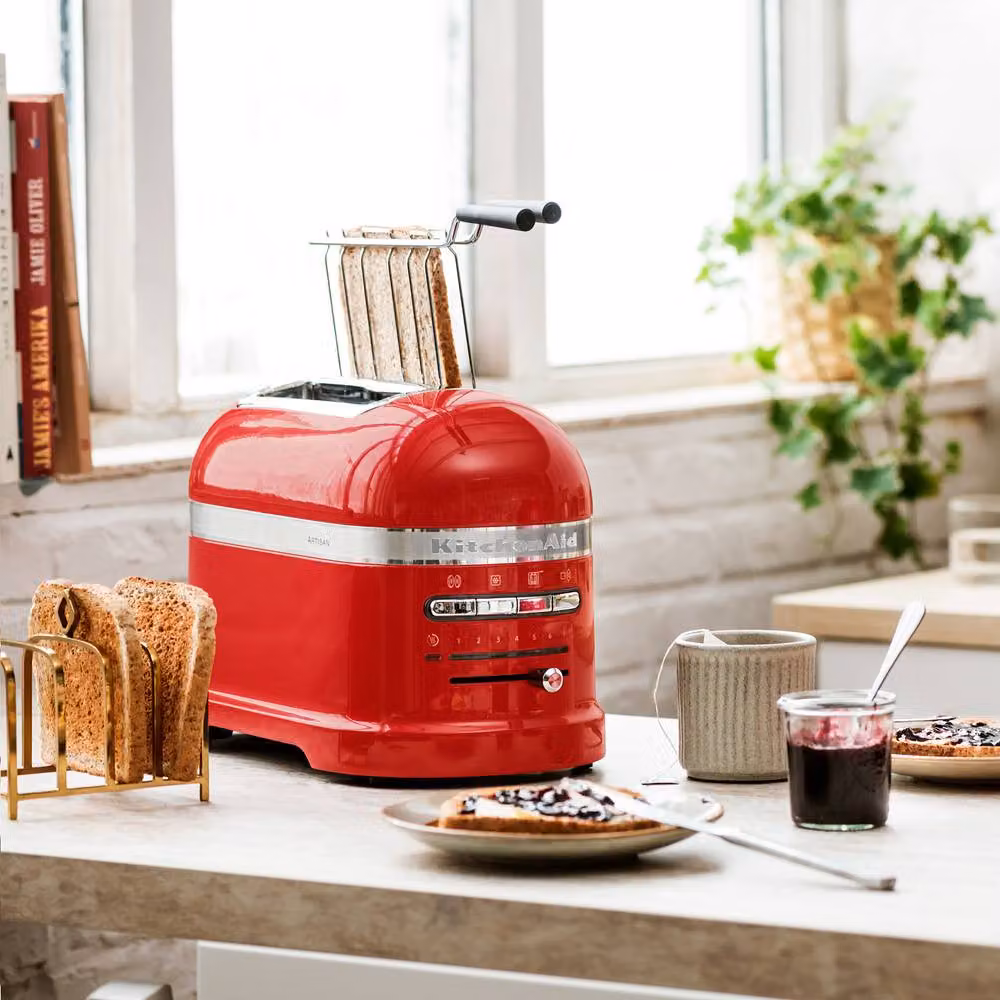 KitchenAid Artisan 2 Slot Metal Toaster with Digital Display in Red – 2