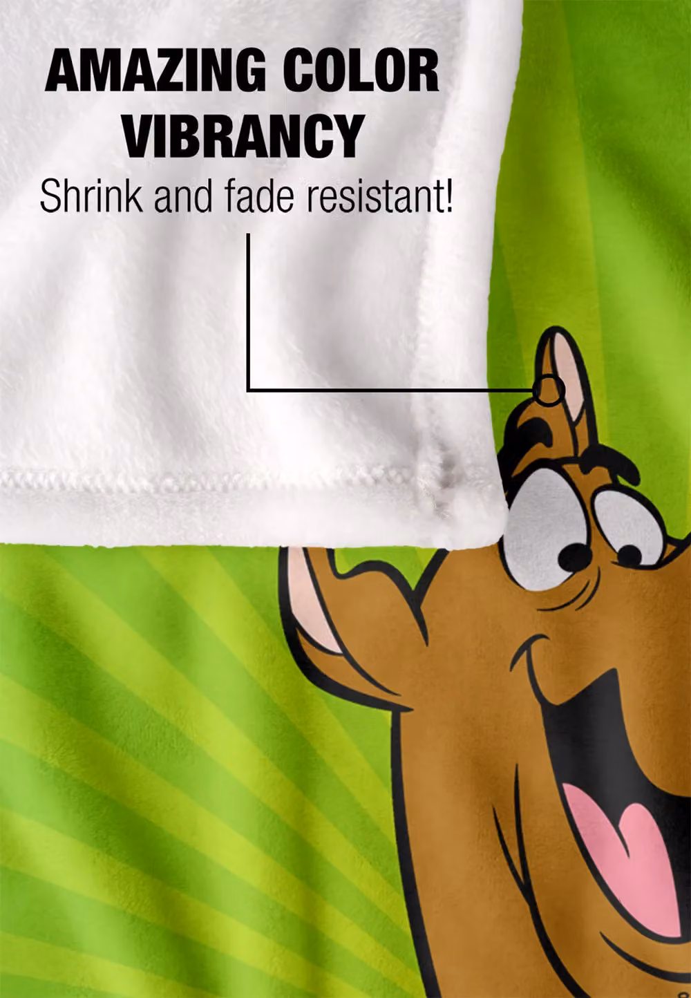 Warner Brothers Scooby Doo Officially Licensed Silky Touch Super Soft Fluffy Throw Blanket, White, W/D: 152 x 127 cm – 3