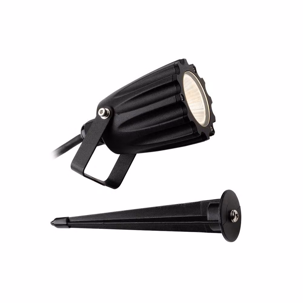 Netlighting Marley LED Wall and Ground Spike Spot in Black, IP65 – 2