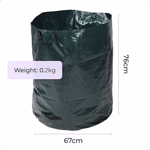 idooka Heavy Duty Garden Waste Bag, 270L, Green – 5