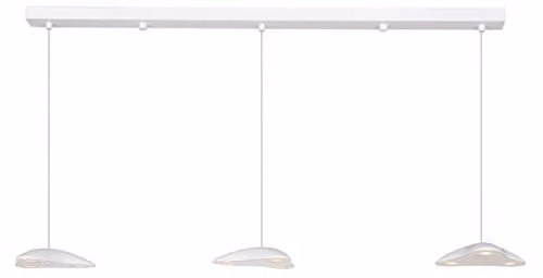 Netlighting Invador Straight Bar LED Pendant Ceiling Light in White