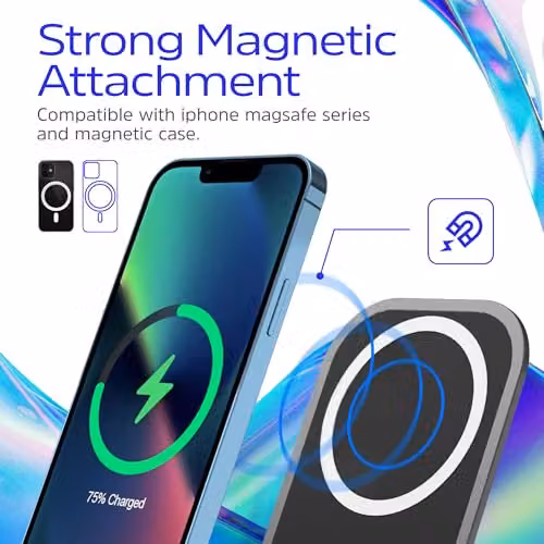 Energizer Black QI Wireless Charging Stand 15W with USB-C – 6