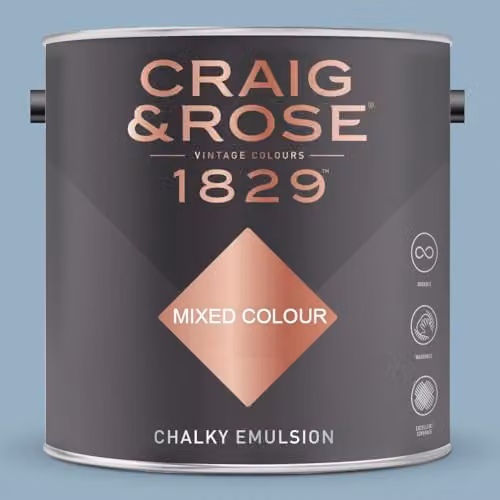 Craig & Rose 1829 Chalky Emulsion Matt Paint in Pompadour, 2.5 l