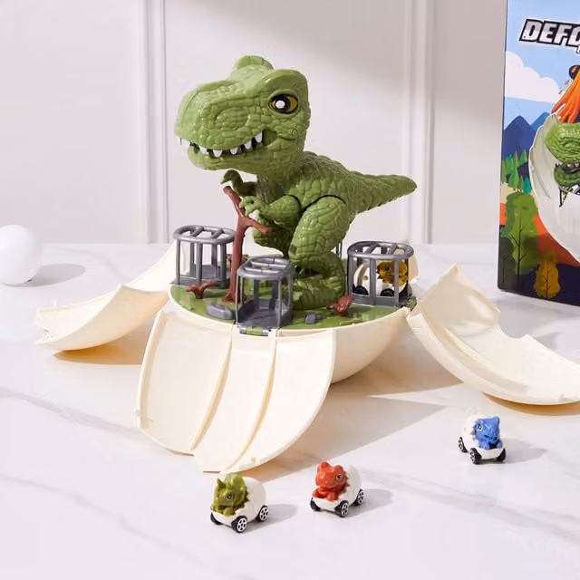 Komore Creative Dinosaur Egg Deformation Toy Set in Green
