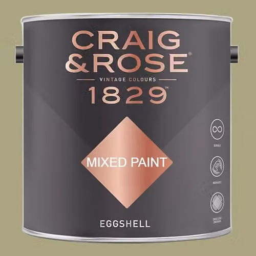 Craig & Rose 1829 Paint Stop Eggshell Paint in Tapestry Green, 2.5l
