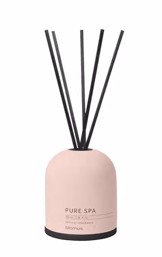 Blomus Fraga Reed Diffuser Set in Rose Dust Pink with Floral, Spicy and Fruity Scents