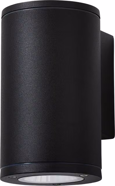 Litecraft Argo Modern LED Up or Down Outdoor Wall Light, Black