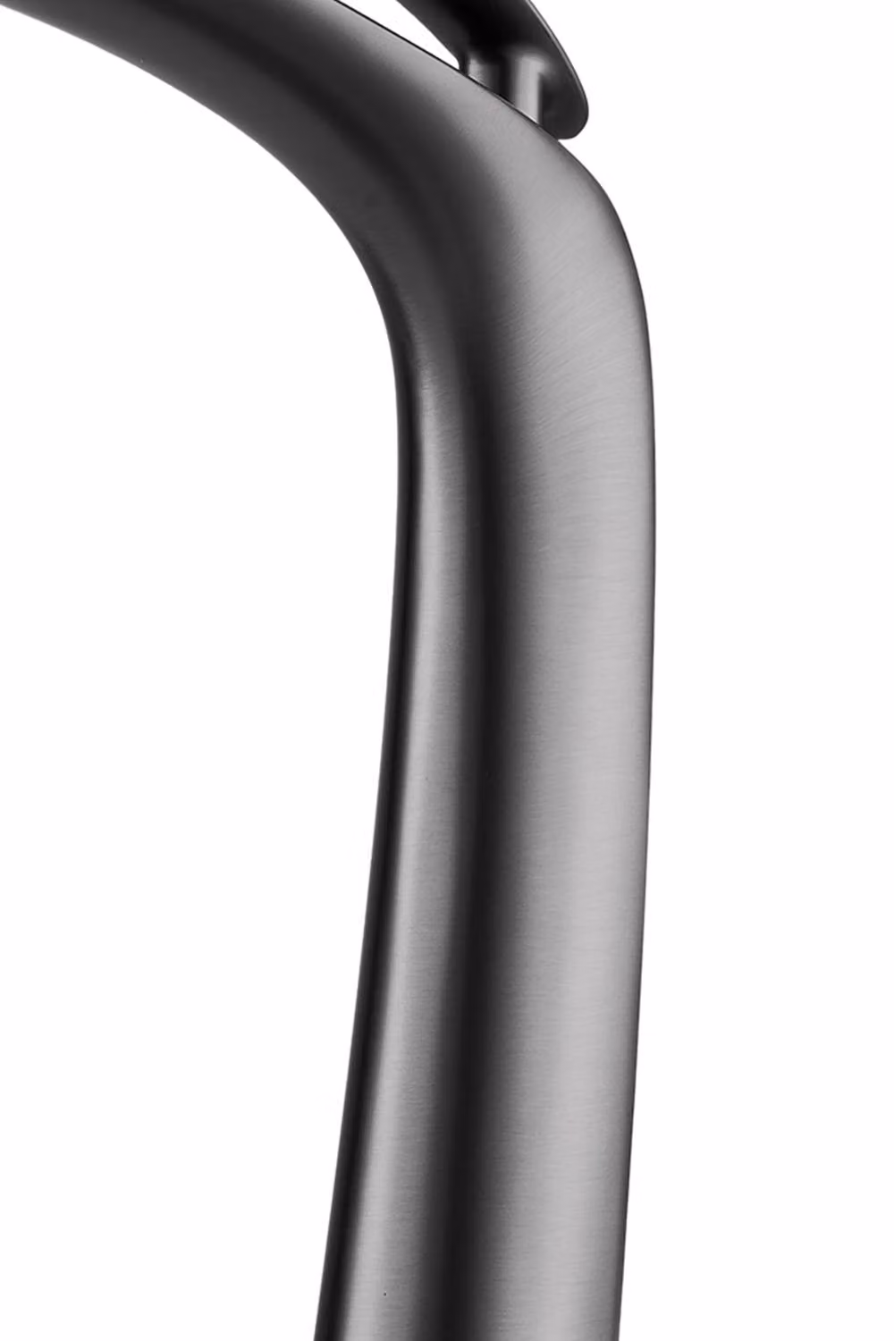Living and Home Gunmetal Grey Brass Waterfall Basin Mixer Tap – 4
