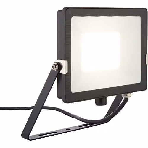 Loops 50W LED Outdoor Waterproof Floodlight, Cool White, Black Aluminium and Glass, IP65 Rated – 2