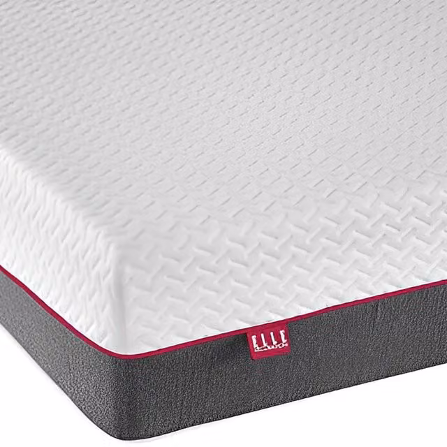 ELLE Decoration Rubenite 5 Layer Hybrid Luxury Mattress in Grey and White, W/D/H: 120 x 200 cm