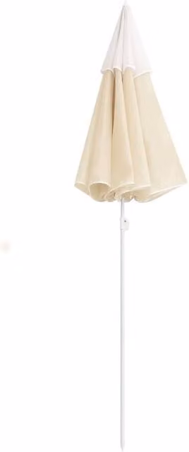 Berkfield Home Outdoor Parasol with Steel Pole in Beige Sand