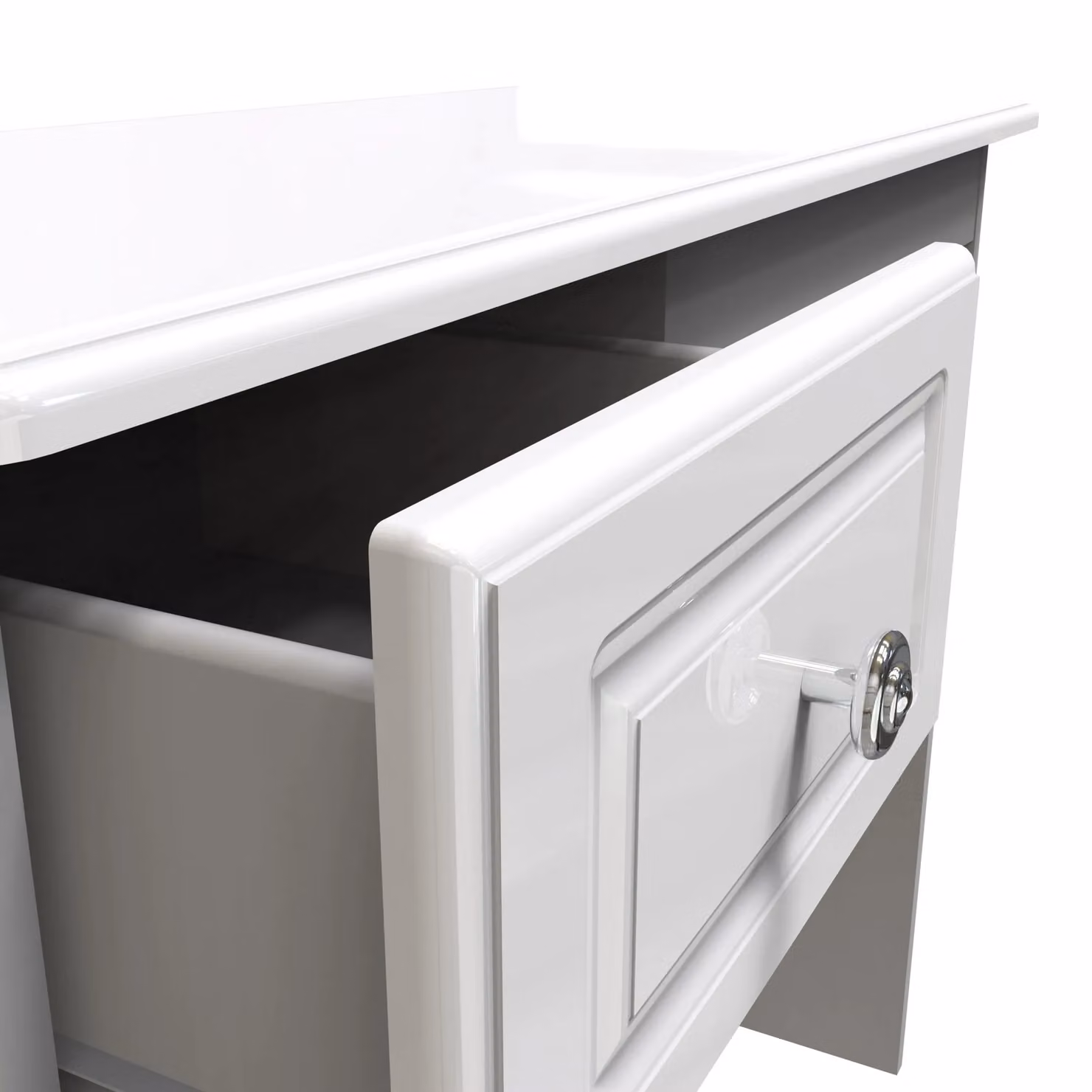 2 U Stirling 3 Drawer Vanity in White, Ready Assembled – 4