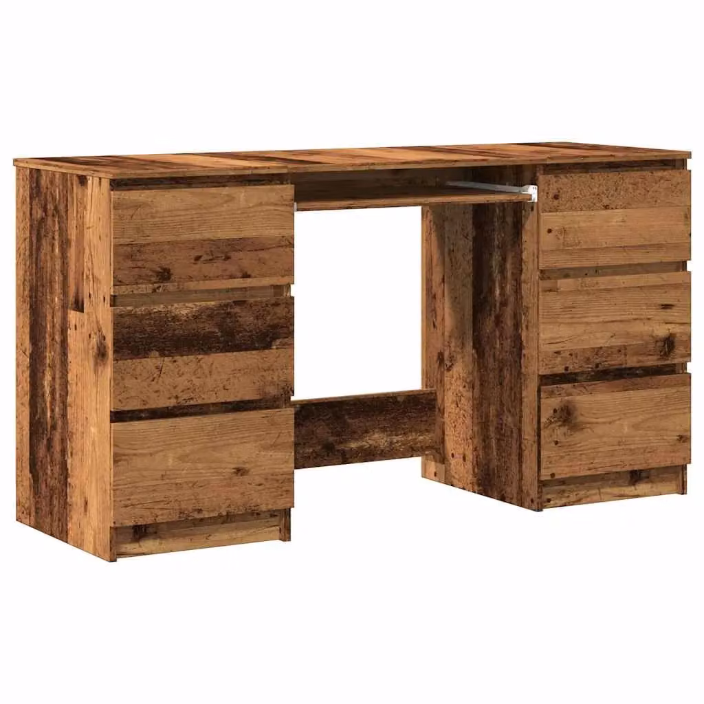 Berkfield Home Writing Desk in Brown, W/D/H: 140 x 50 x 77 cm – 2