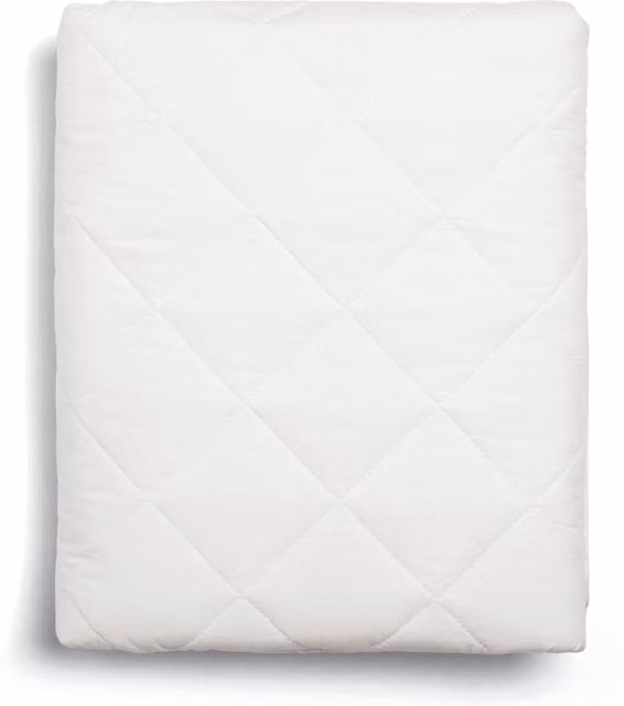 Mamas & Papas White Anti-Allergy Quilted Cotton Cot Mattress Protector