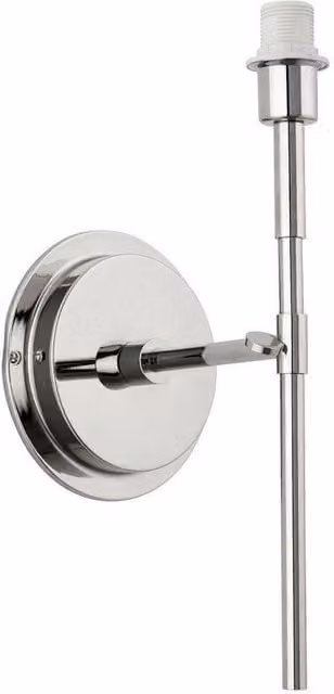 Netlighting Rennes Modern Wall Lamp Fitting Only in Grey with Bright Nickel Plate