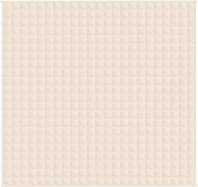Berkfield Home Soft Weighted Blanket in Light Cream, W/D/H: 220 x 240 cm, 11 kg