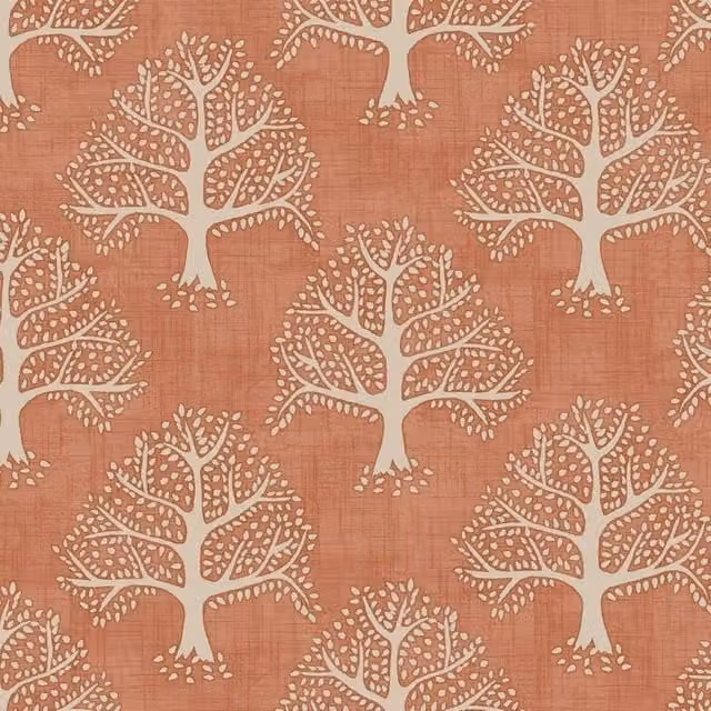 iLiv Great Oak Fabric Paprika Orange Cotton Cushion