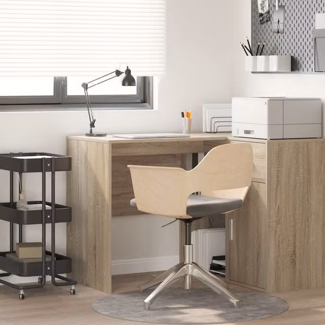 Berkfield Home Sonoma Oak Writing Desk in Brown