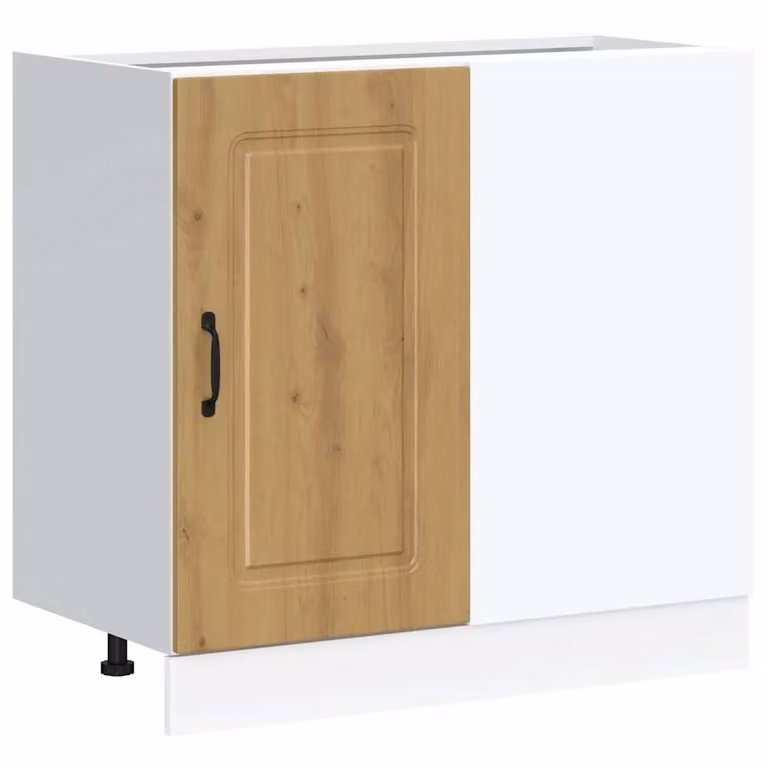 Berkfield Home Kalmar Artisan Oak Kitchen Base Cabinet in Brown