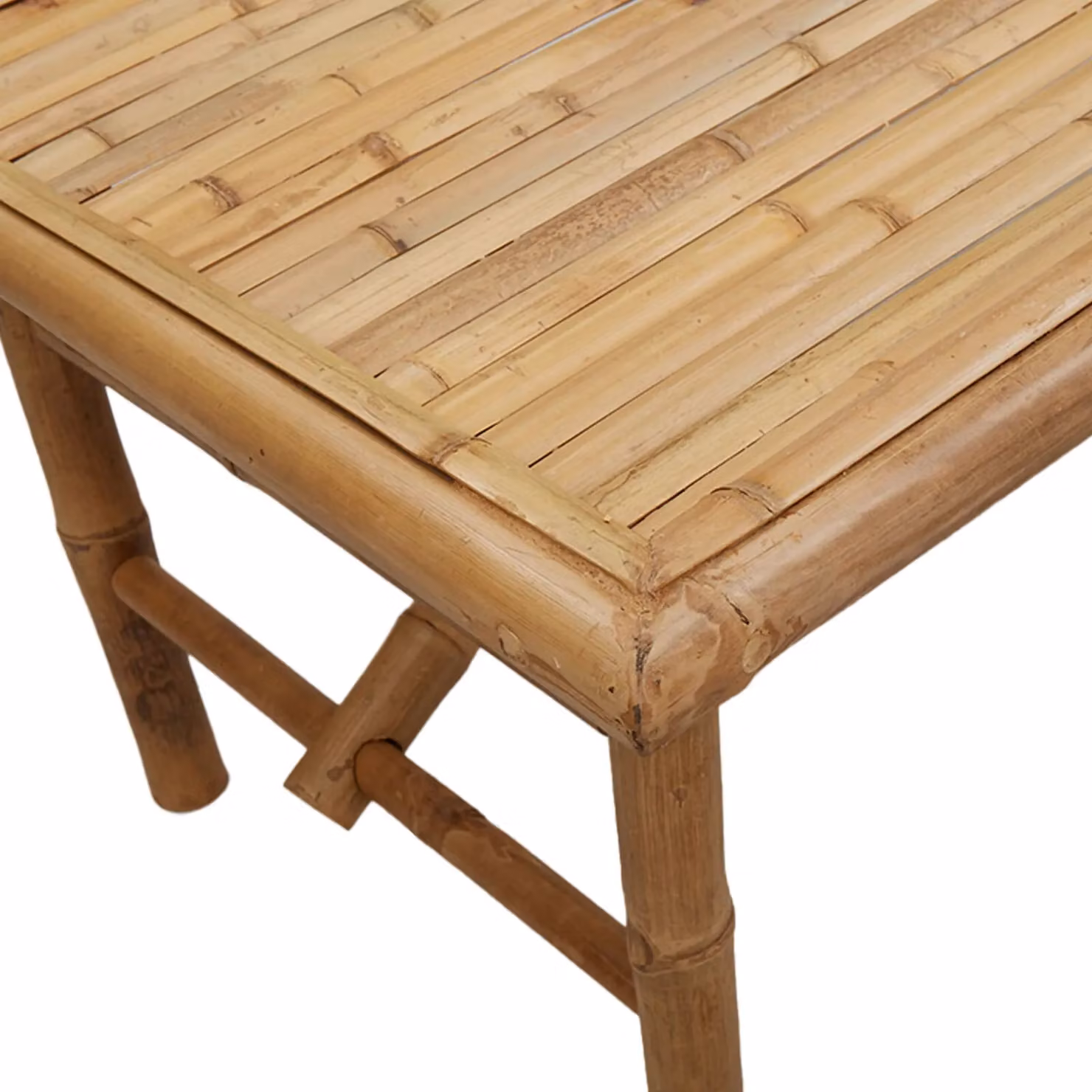 Berkfield Home Brown Bamboo Coffee Table, W/D/H: 90 x 50 x 43 cm – 3