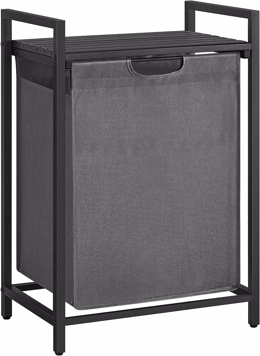 VASAGLE Large Laundry Basket with Shelf and Removable Liner in Grey – 7