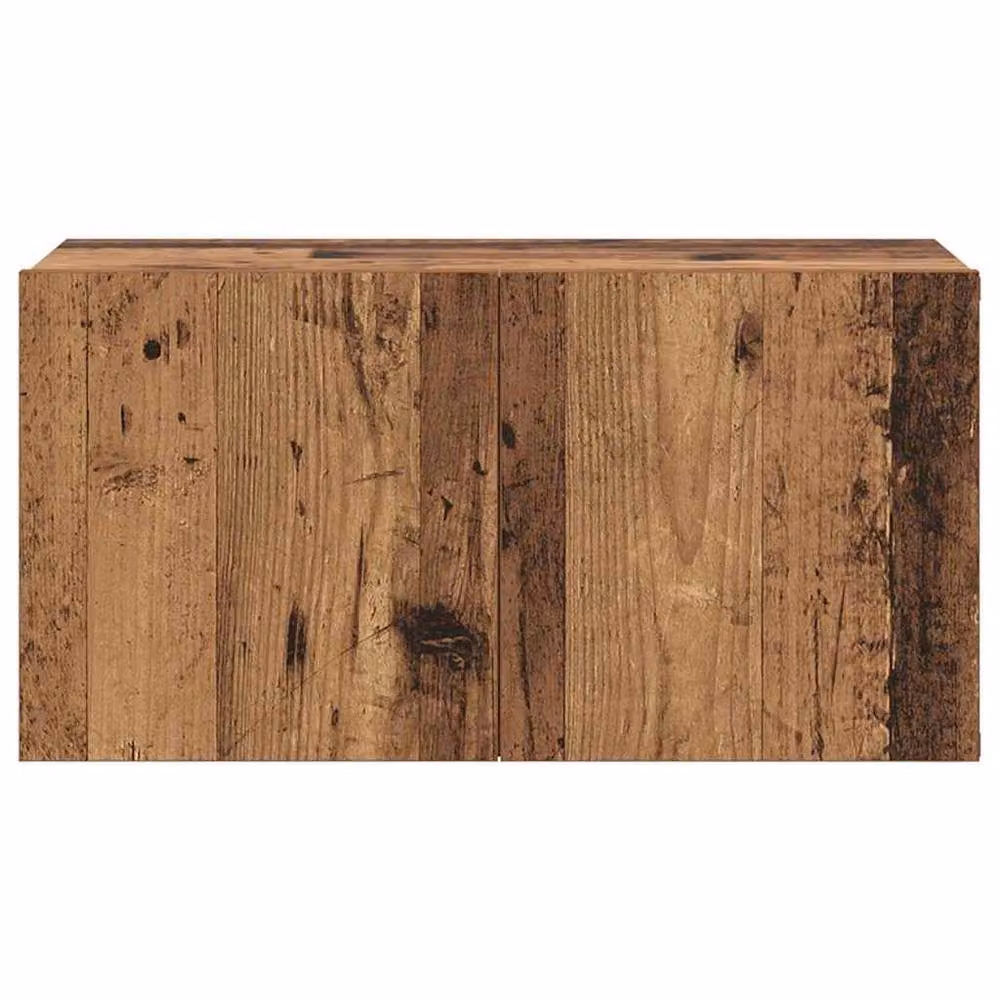 Berkfield Home Rustic Reclaimed Wood TV Cabinet Set in Brown and Multicolour – 4