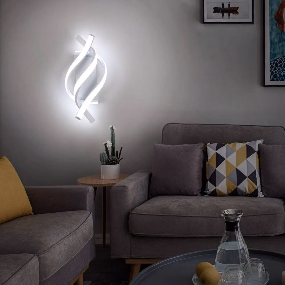 Goeco White LED Wall Light 22W 6500K Cool White Modern Bar Light for Bedroom, Living Room and Hallway – 2