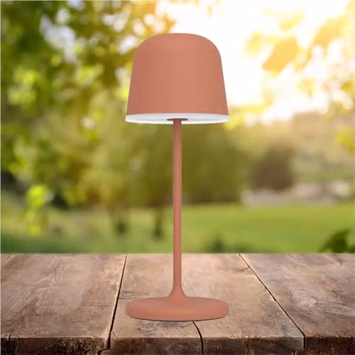 Loops Modern LED Table Lamp in Orange and Black with Touch Control and Included Bulb – 2