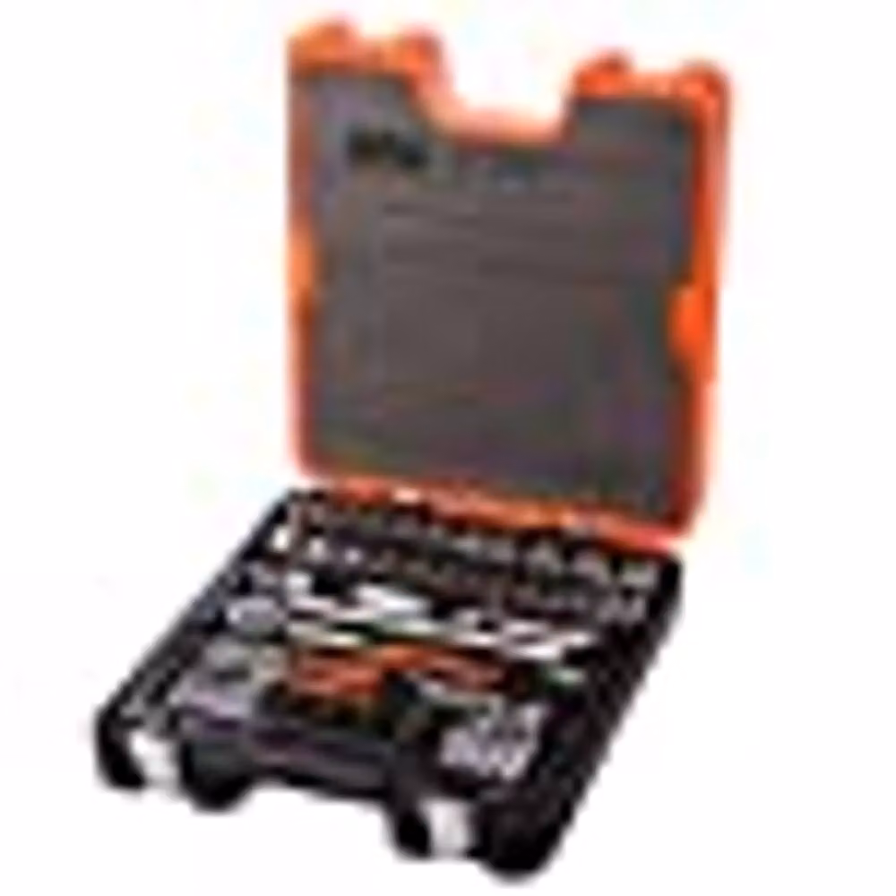 Bahco S800 77 Piece Socket Set with 1/4in and 1/2in Drive in Orange and Black – 3