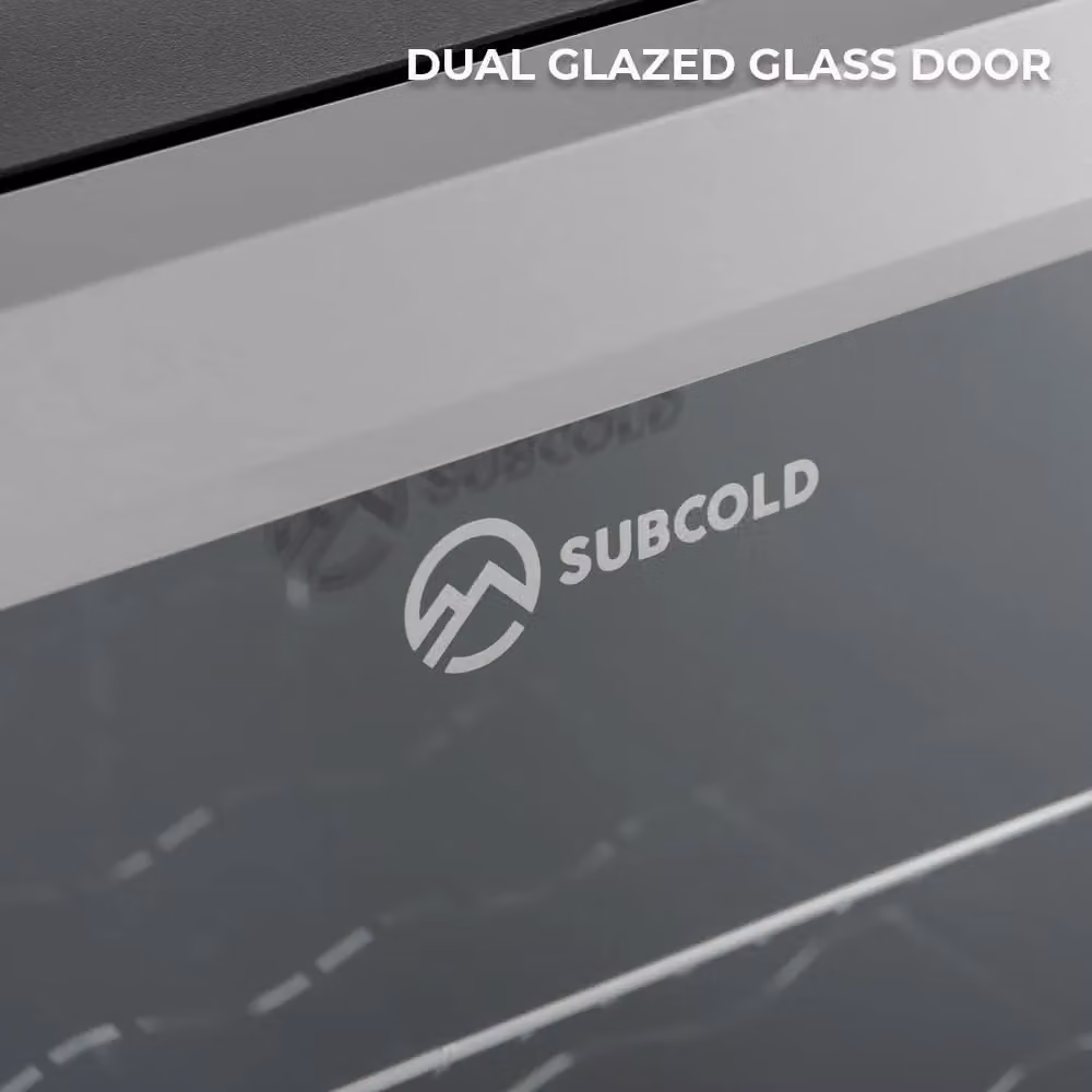 Subcold Super35 LED Mini Fridge in Silver, 35L Compressor Fridge with Lockable Glass Door – 11