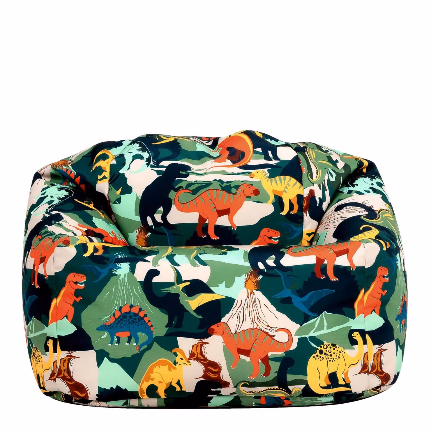 ICON Green and Multicolour Dinosaur Kids Bean Bag Chair – 3