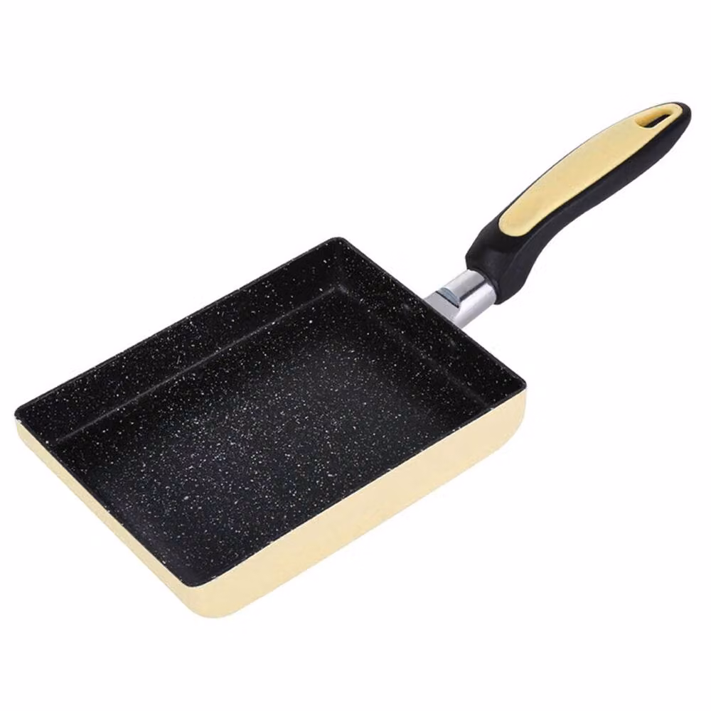 Nordara Yellow-Square Non-Stick Rectangular Grill Frying Pan in Yellow, W: 100 cm, D: 100 cm – 3