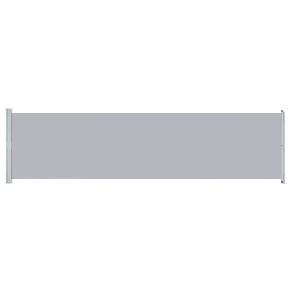 Berkfield Home Patio Retractable Side Awning in Grey, W/H: 160 x 600 cm – 2