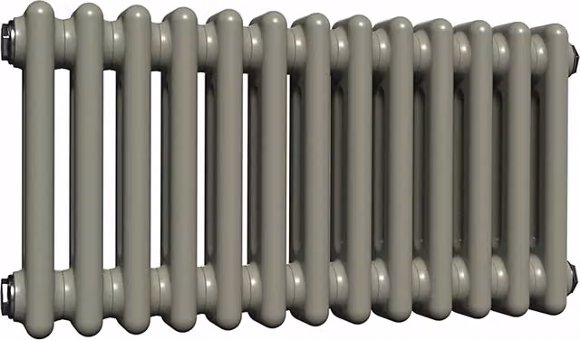 Lux Heat Horizontal Column Radiator in Dark Sage, 2 Column, W: 30.0 cm, H: 60.5 cm