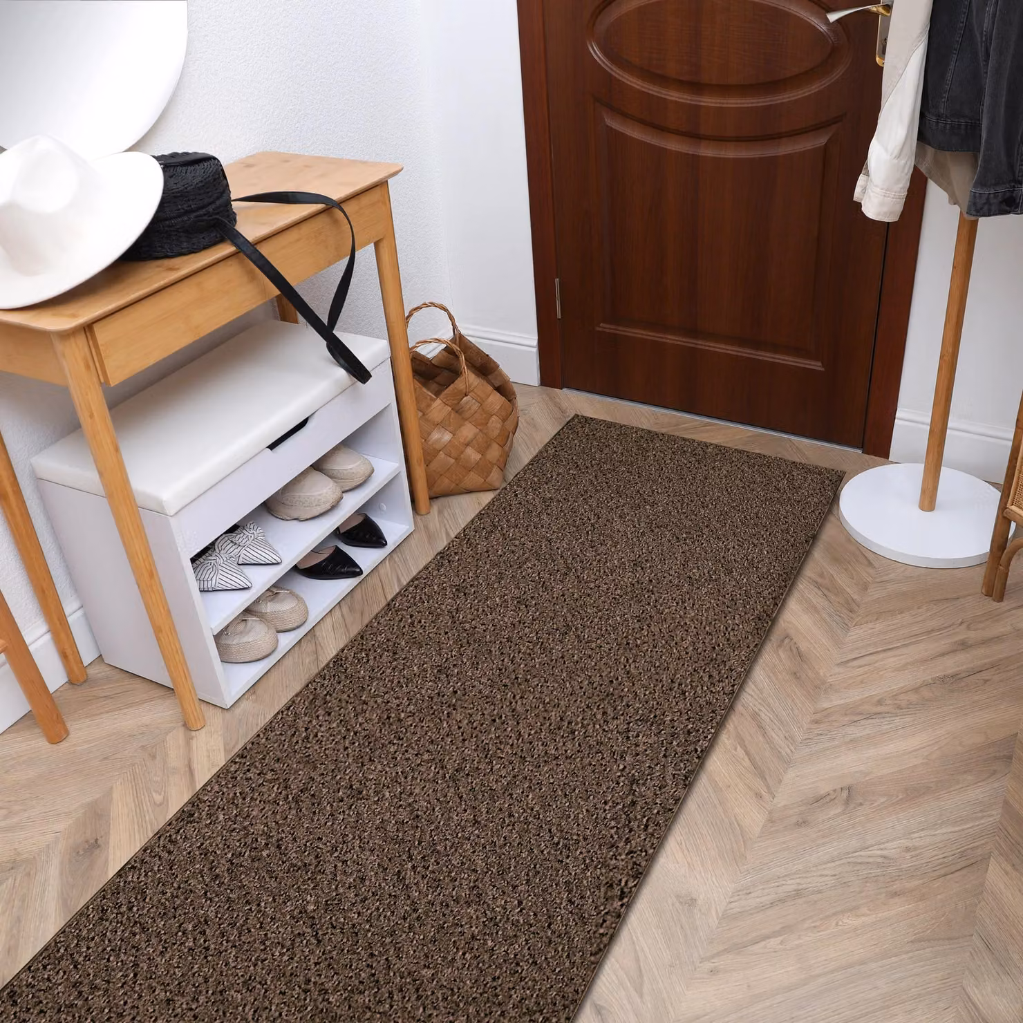 RugsX Traffic Runner in Brown, W/D: 70 x 400 cm – 4