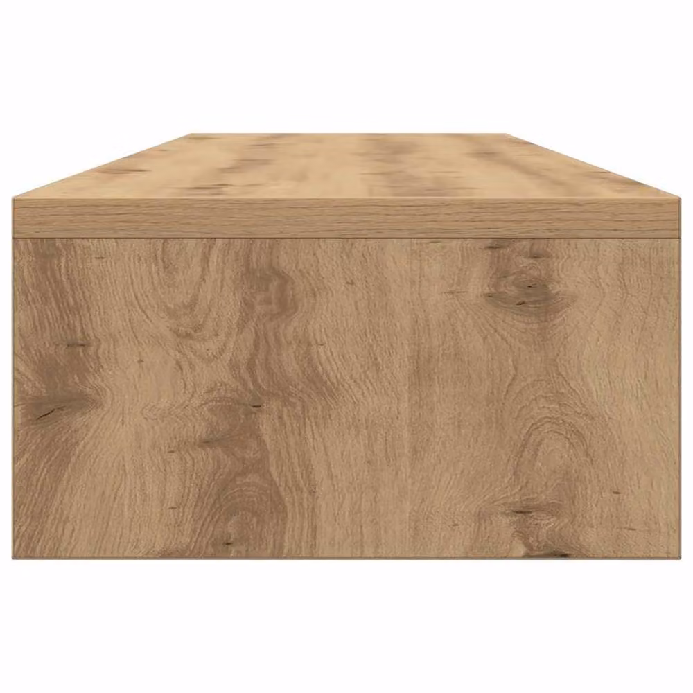 Berkfield Home Artisan Oak Monitor Stand in Brown, W/D/H: 100 x 24 x 13 cm – 3